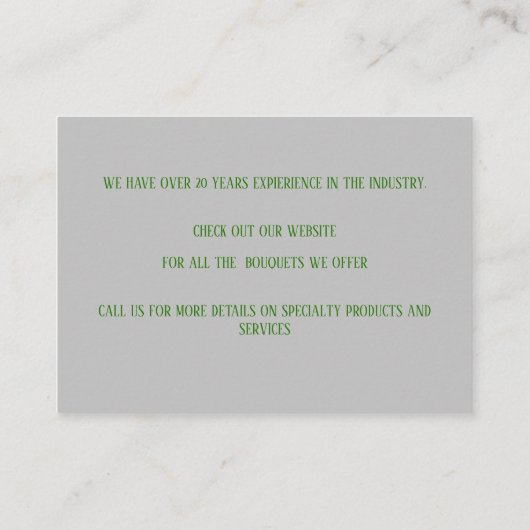 灰色花配信 名刺 (裏面)