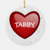 灰色虎猫 セラミックオーナメント (裏面)