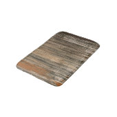 灰色褐色の抽象芸術アクリルアート バスマット (アングル)