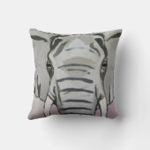 灰色象の装飾用クッション クッション (裏面)
