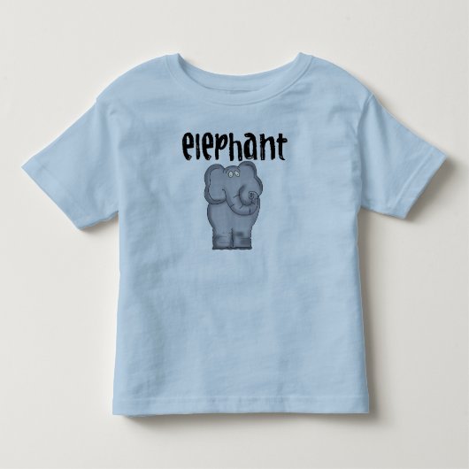 灰色象 トドラーTシャツ (正面)