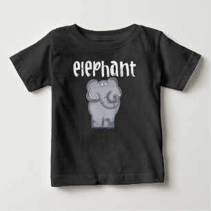 灰色象 ベビーTシャツ