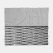 灰色金属亜鉛めっきシート フリースブランケット (正面(横))