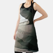 灰色金属手すり付きホワイトコンクリート階段 エプロン (インサイチュ)