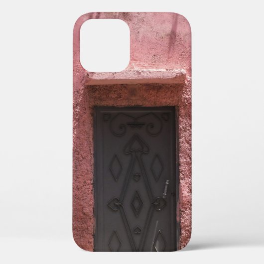灰色金属製ドア枠 Case-Mate iPhoneケース (裏面)