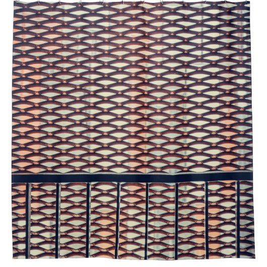 灰色鋼柵 シャワーカーテン (正面)