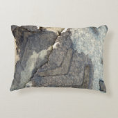 灰色青い背景の水彩画2 アクセントクッション (裏面)