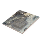 灰色青い背景の水彩画2 タイル (側面)