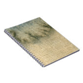灰色青い背景の水彩画6 ノートブック (右側)