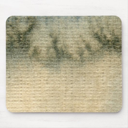 灰色青い背景の水彩画6 マウスパッド (正面)
