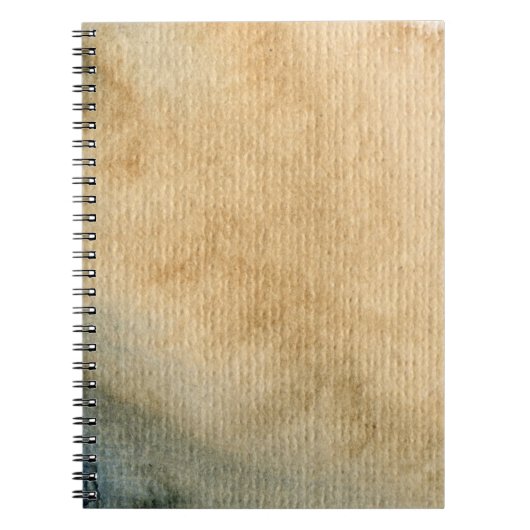 灰色青い背景の水彩画7 ノートブック (正面)