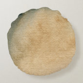 灰色青い背景の水彩画7 ラウンドクッション (裏面)