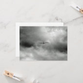 灰色飛んでいる空の滑空機 カード (正面/裏面インサイチュ)