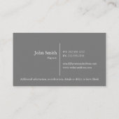 灰色魚名刺 名刺 (裏面)