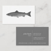 灰色魚名刺 名刺 (正面/裏面)