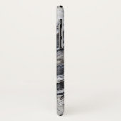 、灰色黒い、白の抽象芸術はiPhoneの場合を絵を描きました Case-Mate iPhoneケース (裏面/左)