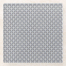 灰色（ピンク） ガラスコースター