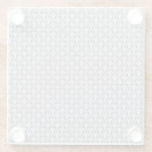 灰色（ピンク） ガラスコースター (裏面)