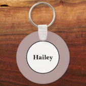 灰色（ピンク） キーホルダー (裏面)