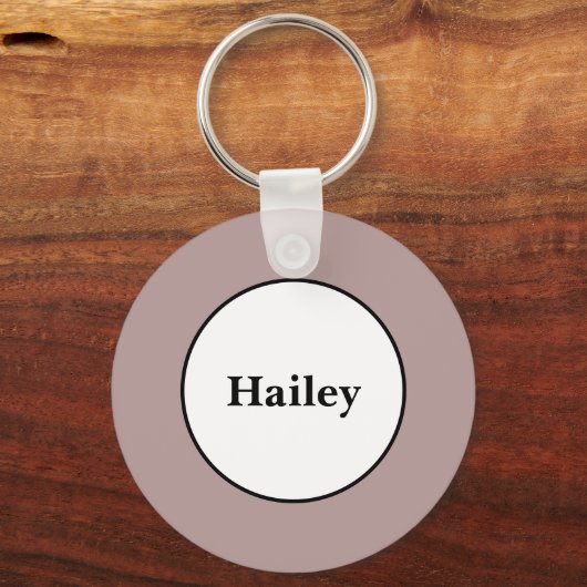 灰色（ピンク） キーホルダー (裏面)