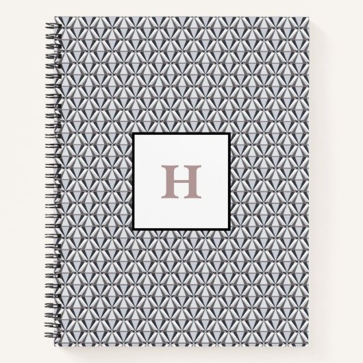 灰色（ピンク） ノートブック (正面)