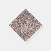灰色、ベージュの幾何学的 スタンダードカクテルナプキン (角)