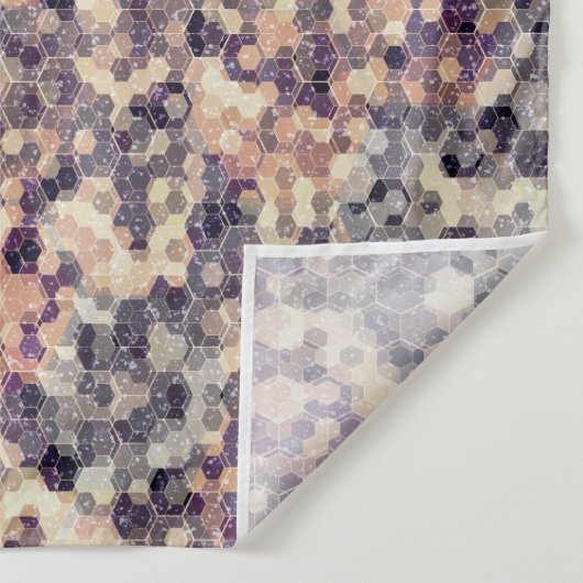 灰色、ベージュの幾何学的 タペストリー (詳細)