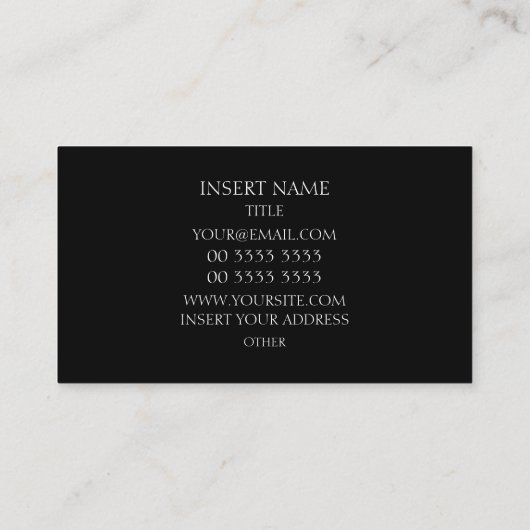 灰色 名刺 (裏面)