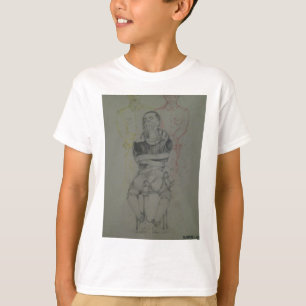 灰色: 愛らしい自由平和 ユニティ Tシャツ