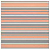 灰色、明るいサーモン、および明るい黄色の線 ファブリック (見本)