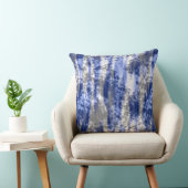 灰色、白、青の抽象芸術 クッション (椅子)