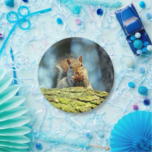 (灰色)紙皿を蓄えて下さい ペーパープレート (パーティー)