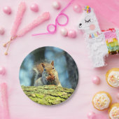 (灰色)紙皿を蓄えて下さい ペーパープレート (パーティー)