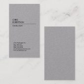 灰色（縦） 名刺 (正面/裏面)