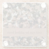 灰色、茶色、黒の絵を描(ばちゃばちゃ)跳ねるのセラミックスティル ガラスコースター (裏面)