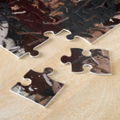 灰色、茶色、黒の絵を描(ばちゃばちゃ)跳ねる ジグソーパズル (側面)