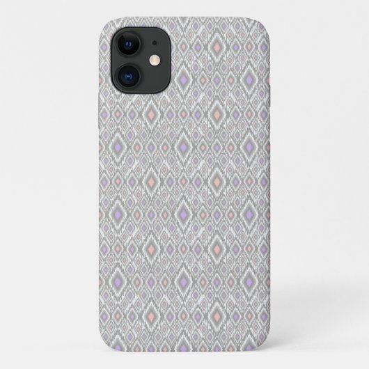 灰色、薄紫、サンゴ、白いダイヤモンド Case-Mate iPhoneケース (裏面)