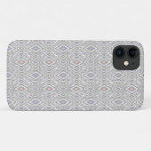 灰色、薄紫、サンゴ、白いダイヤモンド Case-Mate iPhoneケース (裏面(横))