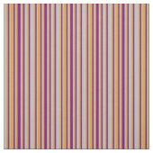 灰色、金色、紫色の線のパターン ファブリック (見本)