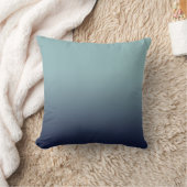 灰色 – 青グラデーション クッション (ブランケット)