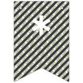 灰色、青及び緑の誕生日 バンティングフラッグ (第1の旗)