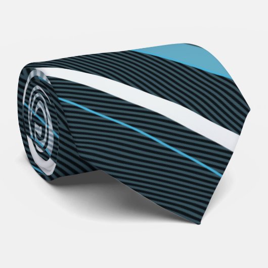 灰色、青、白ストライプいネクタイ ネクタイ (ロール)