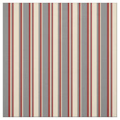 灰色、黄褐色、濃い赤色のパターン ファブリック (見本)