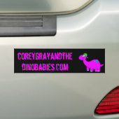灰色CoreyおよびDinobabies バンパーステッカー (車上)
