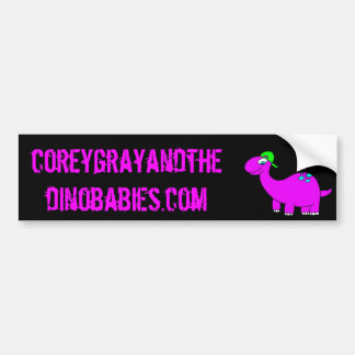 灰色CoreyおよびDinobabies バンパーステッカー