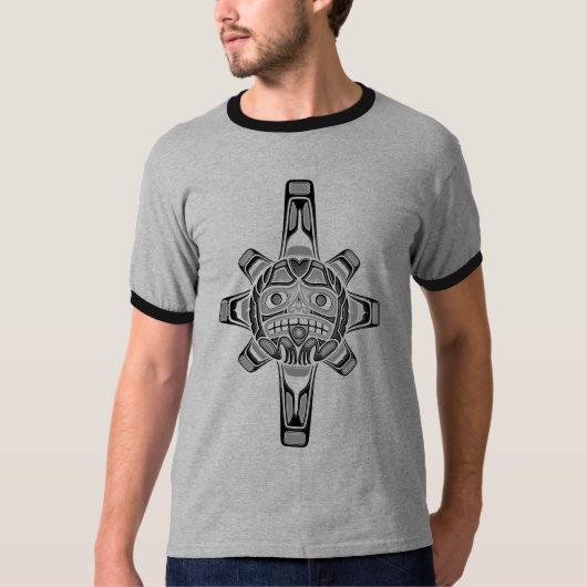 灰色Haidaの日曜日のマスク Tシャツ (正面)