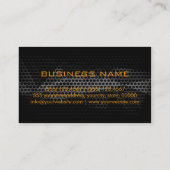 灰鉄金属モノグラム 名刺 (裏面)