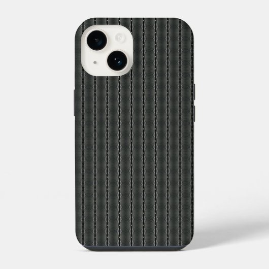 灰鋼シームレスパターン iPhoneケース (裏面)