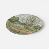 灰馬の牧草地、エラニイ、油絵 ペーパープレート (アングル)