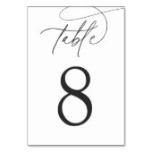 灰黒+白 |スクシンプルリエレガントプト テーブルナンバー (裏面)